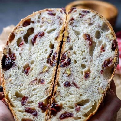 Cranberry Walnut Sourdough Loaf