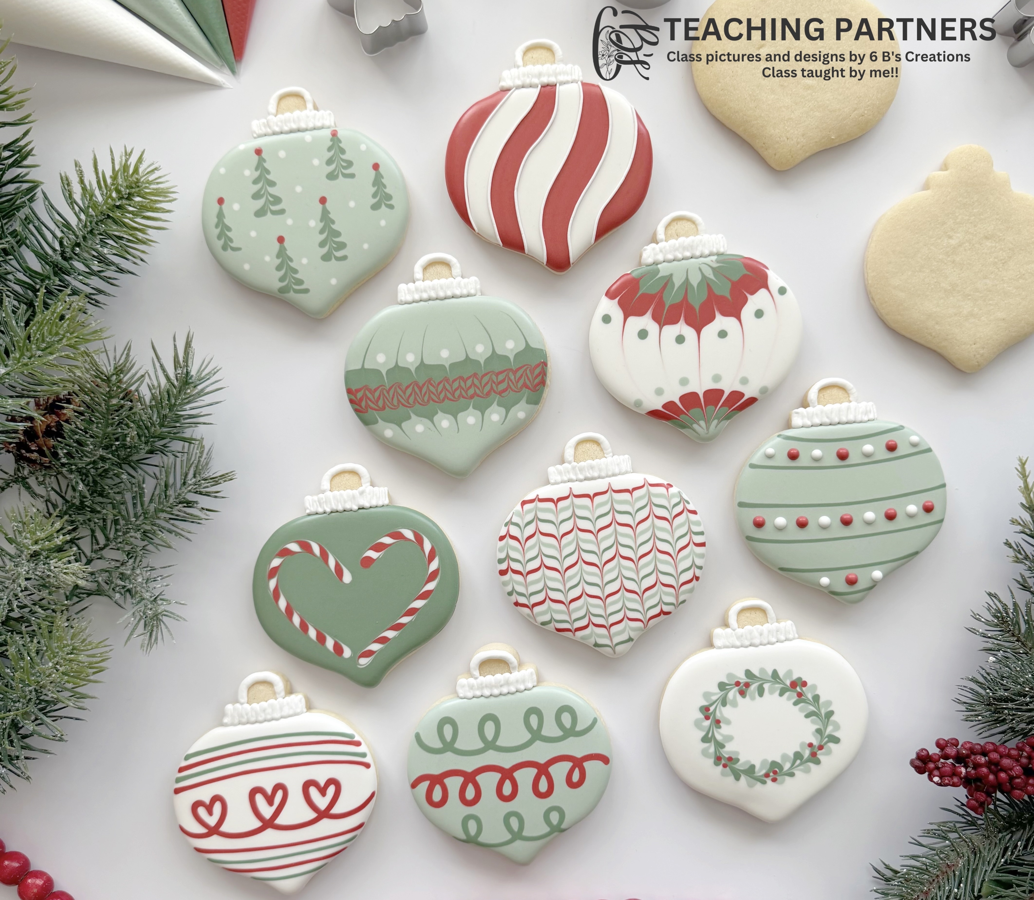 “Christmas Ornaments” cookie decorating class - Tue, Dec 15