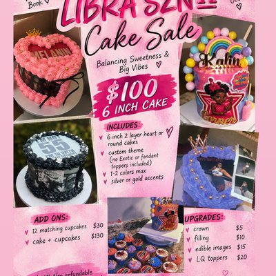 Libra Szn Cake Sale 