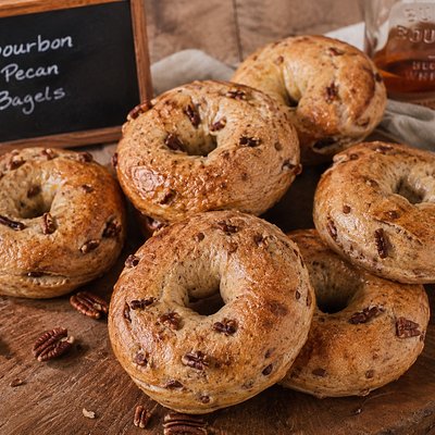 Bourbon Pecan Bagel