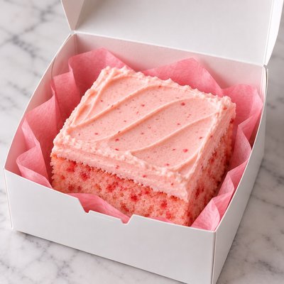Classic Strawberry Cake Slice 