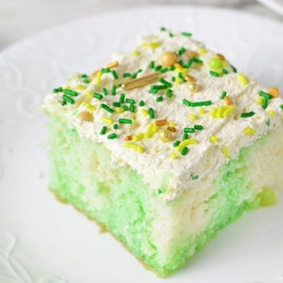 Green Poke Cake