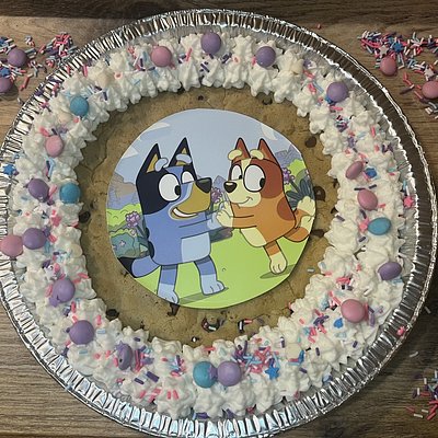 Deluxe Chocolate Chip Cookie Cake (Round or Heart Shape)