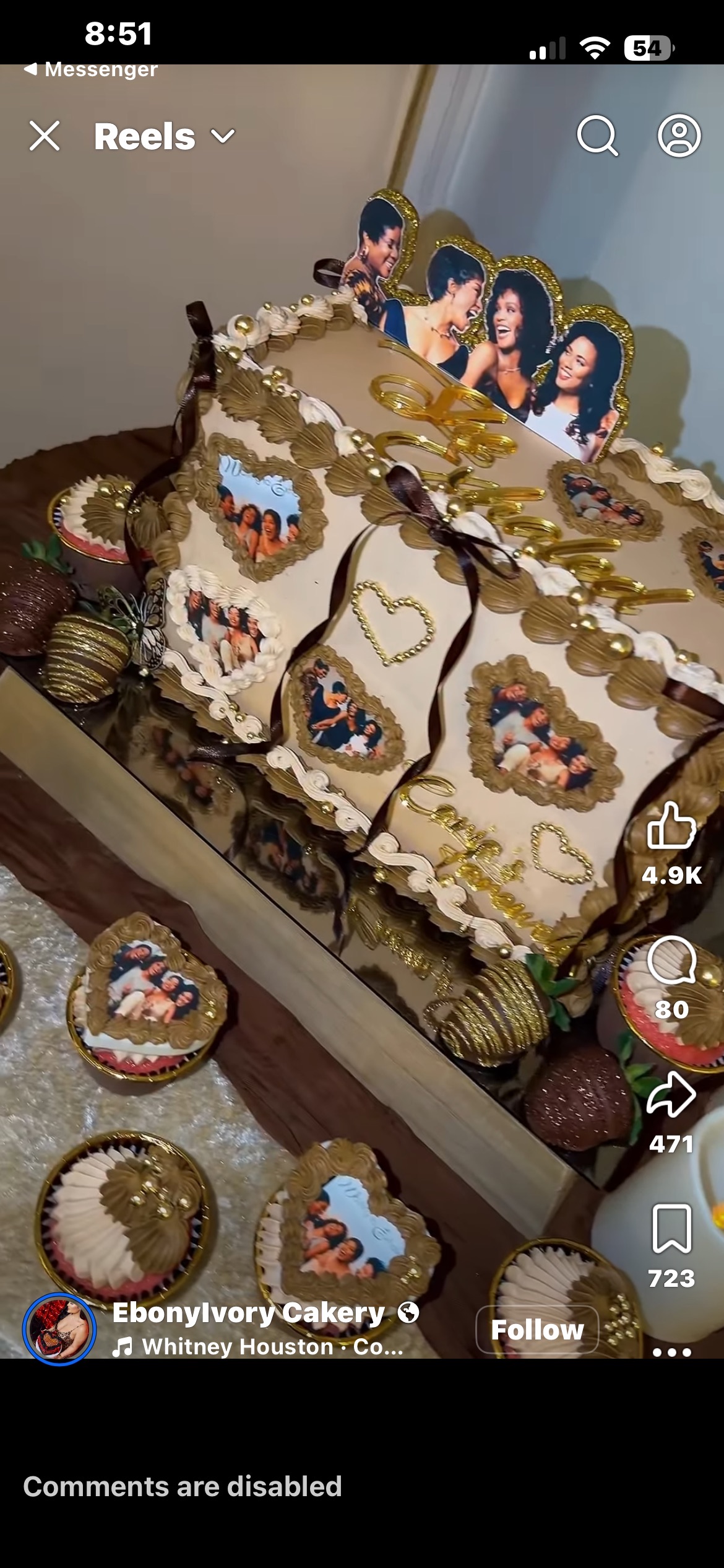 Rectangle Burn Photo Cake