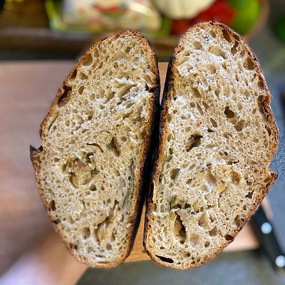 Sourdough • Rosemary & Roasted Garlic