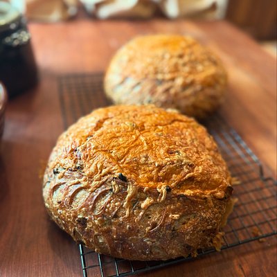Cheddar Onion Jalapeno Sourdough 