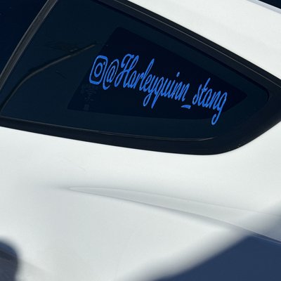 Instagram Handle Car Decal