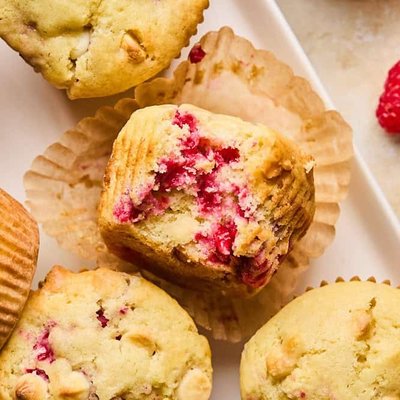 White Chocolate Raspberry Muffins