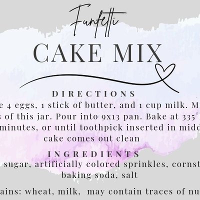 Funfetti Cake Mix