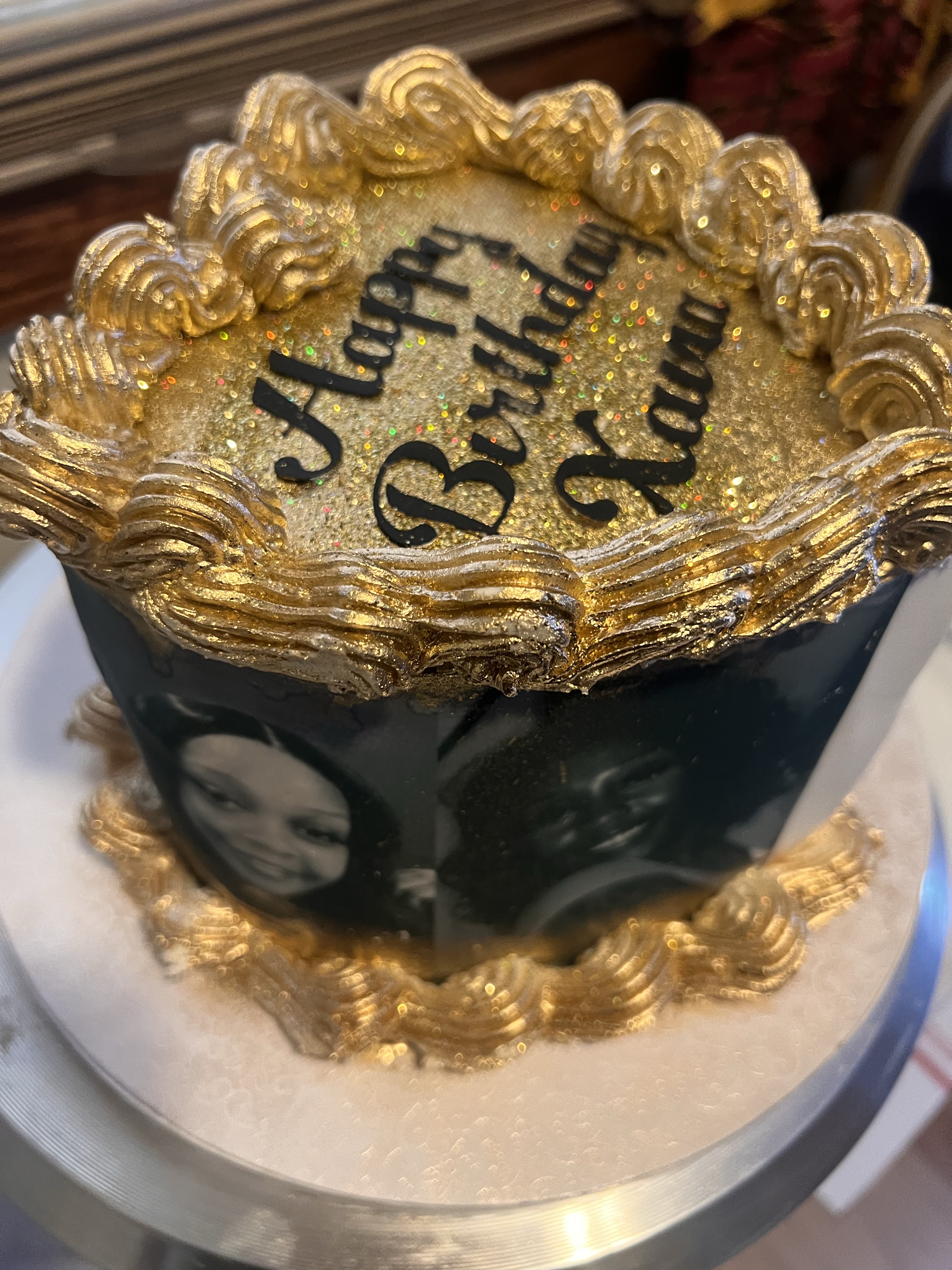 Metallic Cake Work silver/Gold