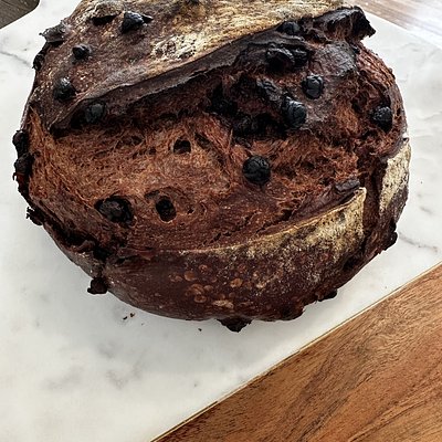 Double Chocolate Chip Artisan Sourdough Boule 