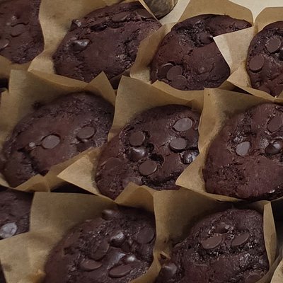 Sourdough Double Chocolate Chocolate Chip Muffins 4 Pack