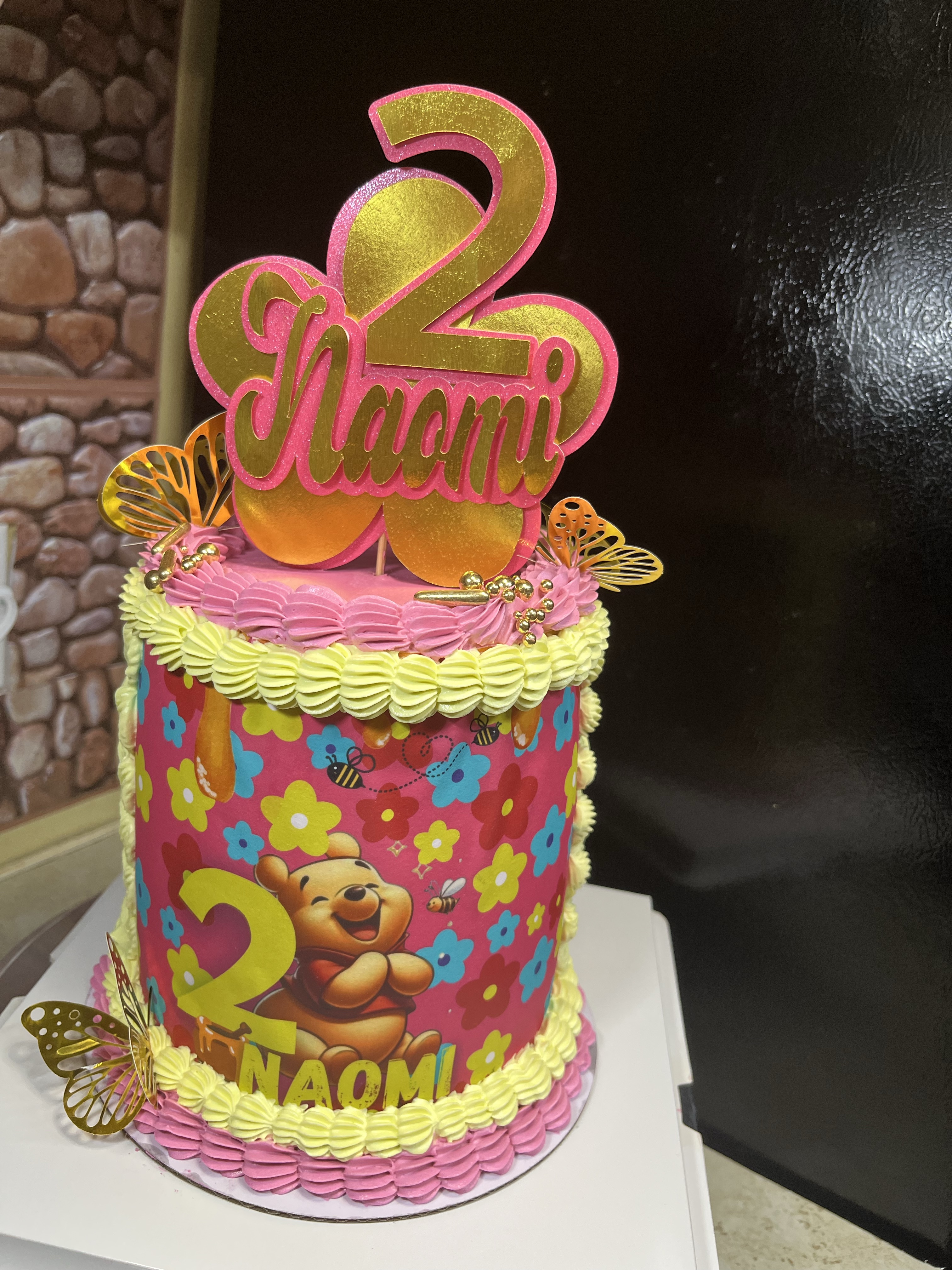 Custom Double Barrel Birthday Cake – 6” | Personalized Theme + Topper