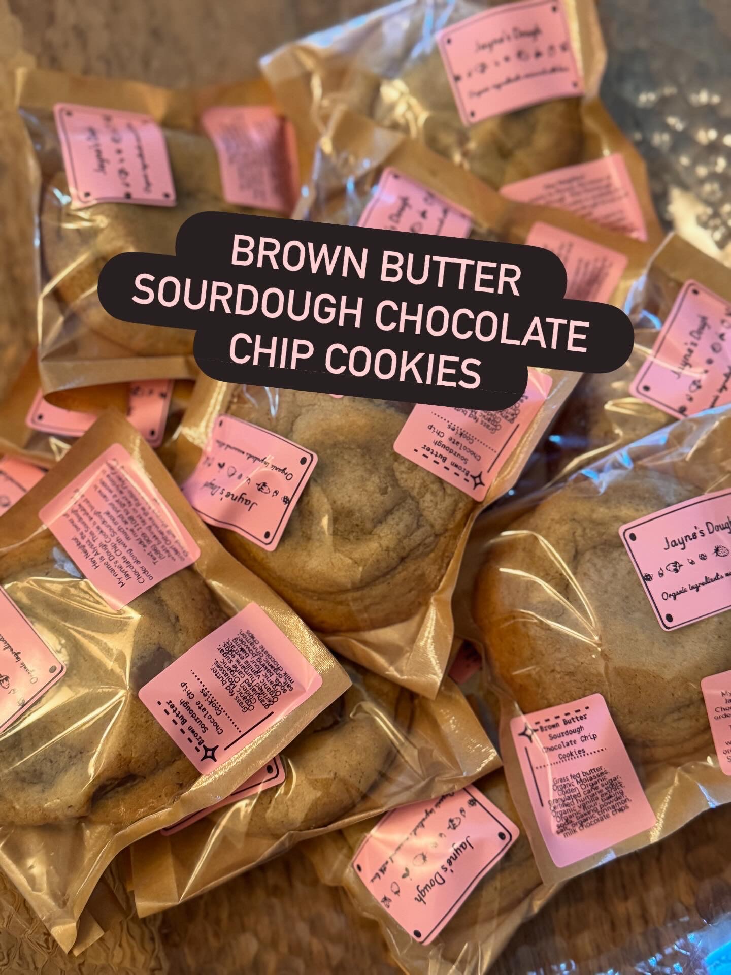  Brown Butter Sourdough Chocolate Chip Cookies 