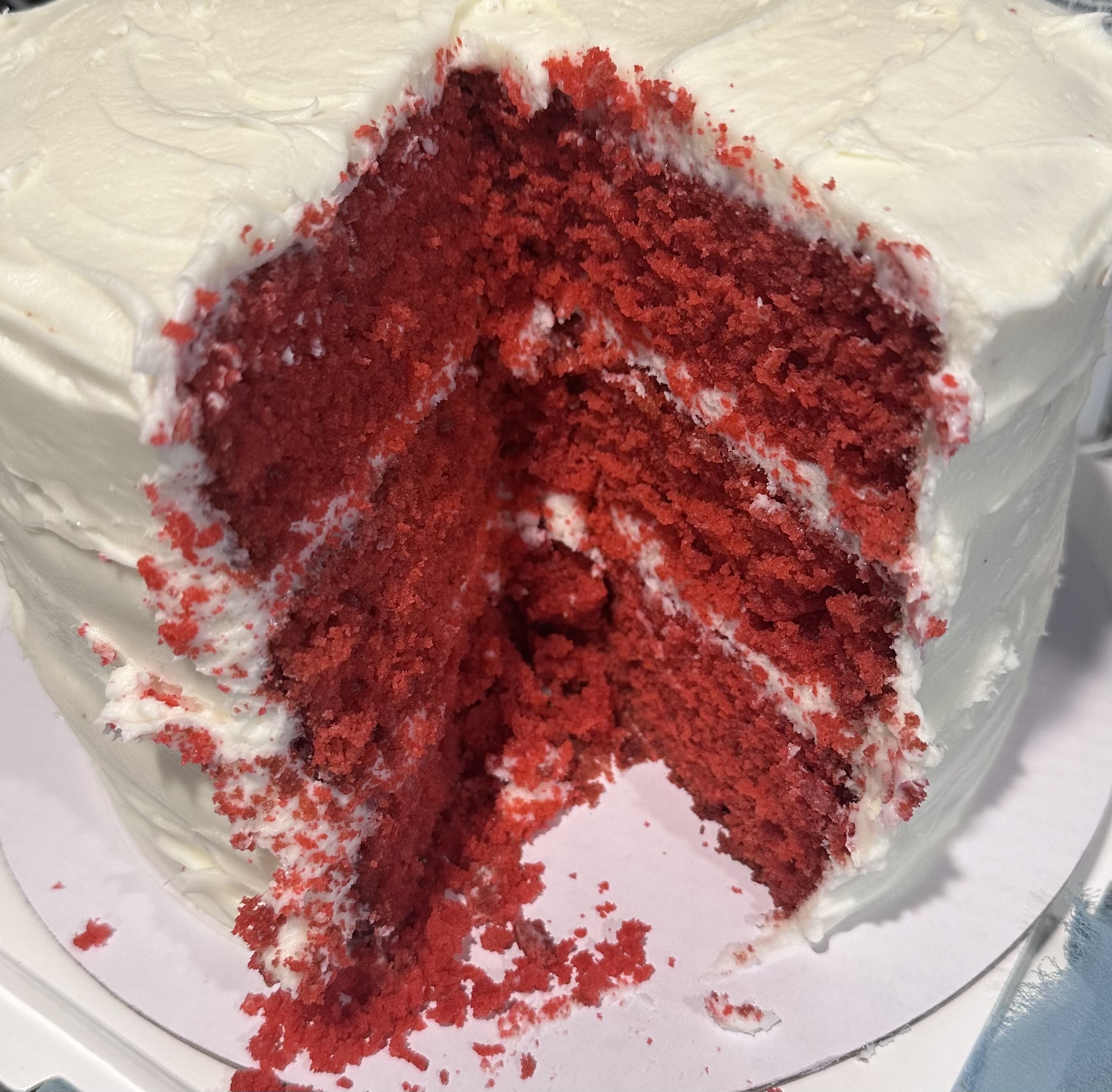 Red Velvet Cake with Cream Cheese Icing 6”