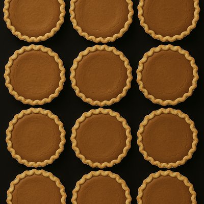 12 Mini Pumpkin Pies (cupcake sized)