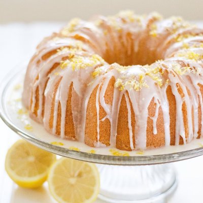 Lemon Cream Cheese Pound Cake 
