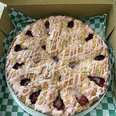 Strawberry Sourdough Cake 9” with Icing 