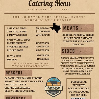 Custom Catering Minimum 25 People