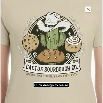 NEW Logo Cactus Sourdough Co T-Shirts