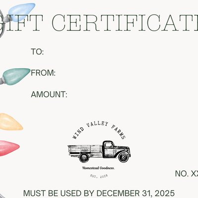 Gift CERTIFICATE 