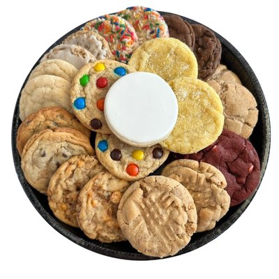 2 Dozen Party Tray With Printed Cookie 