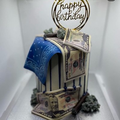 Weed/money Cake