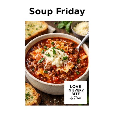 32 oz Lasagna Soup