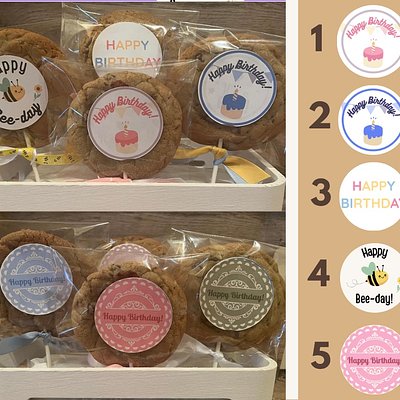 Birthday Cookie Pops (Pre-designed Themes)