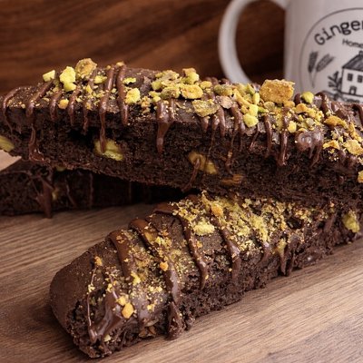 Triple Chocolate Pistachio Biscotti (4 Pack)