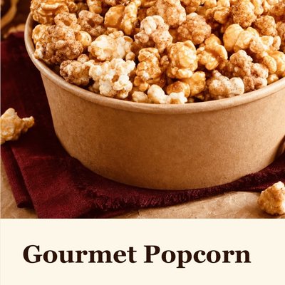 Gourmet  Popcorn   Banana pudding
