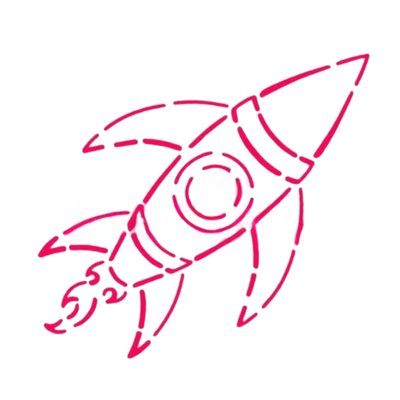 Rocket Ship- Paint Your Own 