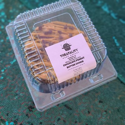 Chocolate Peanut Butter Stuffed Jumbo Cookie