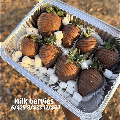 Mother’s Day : Milk Berries 6/$25 8/$33 12/$44