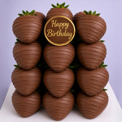 Custom Chocolate Covered Strawberry Cake