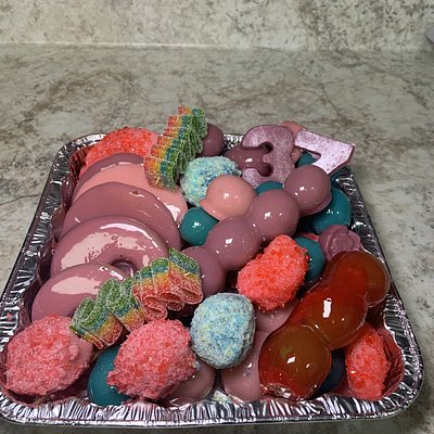 Medium Duo Candy Fruit Platter 