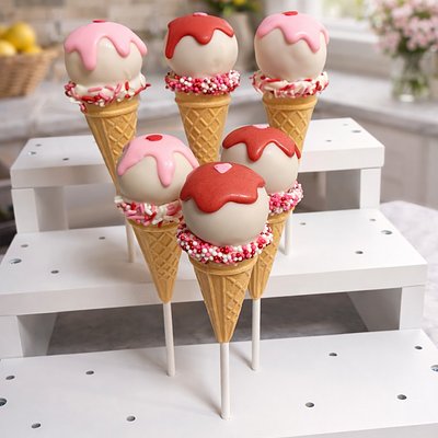 Ice Cream Cone Cake Pops