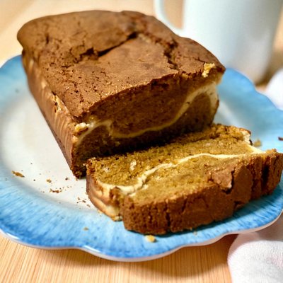 Pumpkin Bread with Cream Cheese Filling 