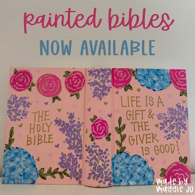 Hand Painted Bible