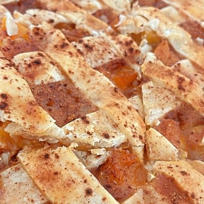 Triple Crust Peach Cobbler 8x8 Pan