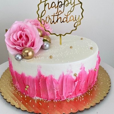 Flower Pink Cake 