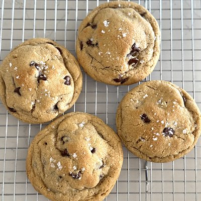 Sourdough Organic Brown Butter Chocolate Chip Cookies (4 Pack) 