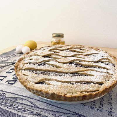 Two Layer Crostata Chocolate And Cream