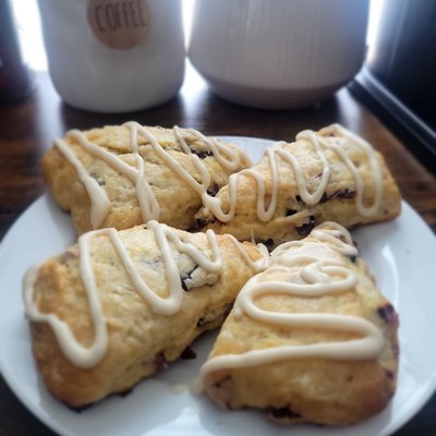 Sourdough Cranberry Orange Scones 