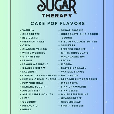 Cake Pop Flavors