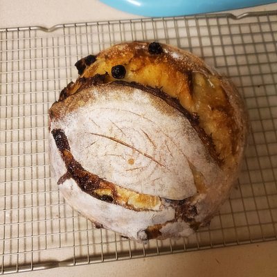 Lemon Infused Blueberry Almond Sourdough 