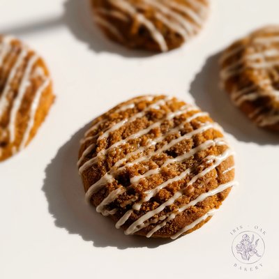 Pumpkin Spice Cookies with Vanilla Icing