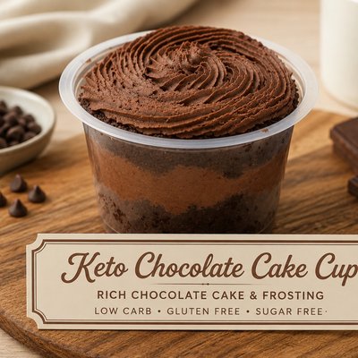 Half Dozen Keto Chocolate Cake Cups