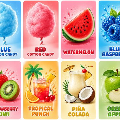 Candy Fruit Flavors (Just For Viewing, No Fee)