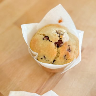 Chocolate Chip Sourdough Muffins